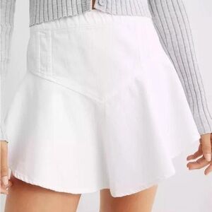 Aerie white mini skirt